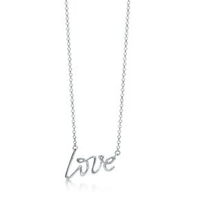 Tiffany and Co. Silver 'Love' Necklace